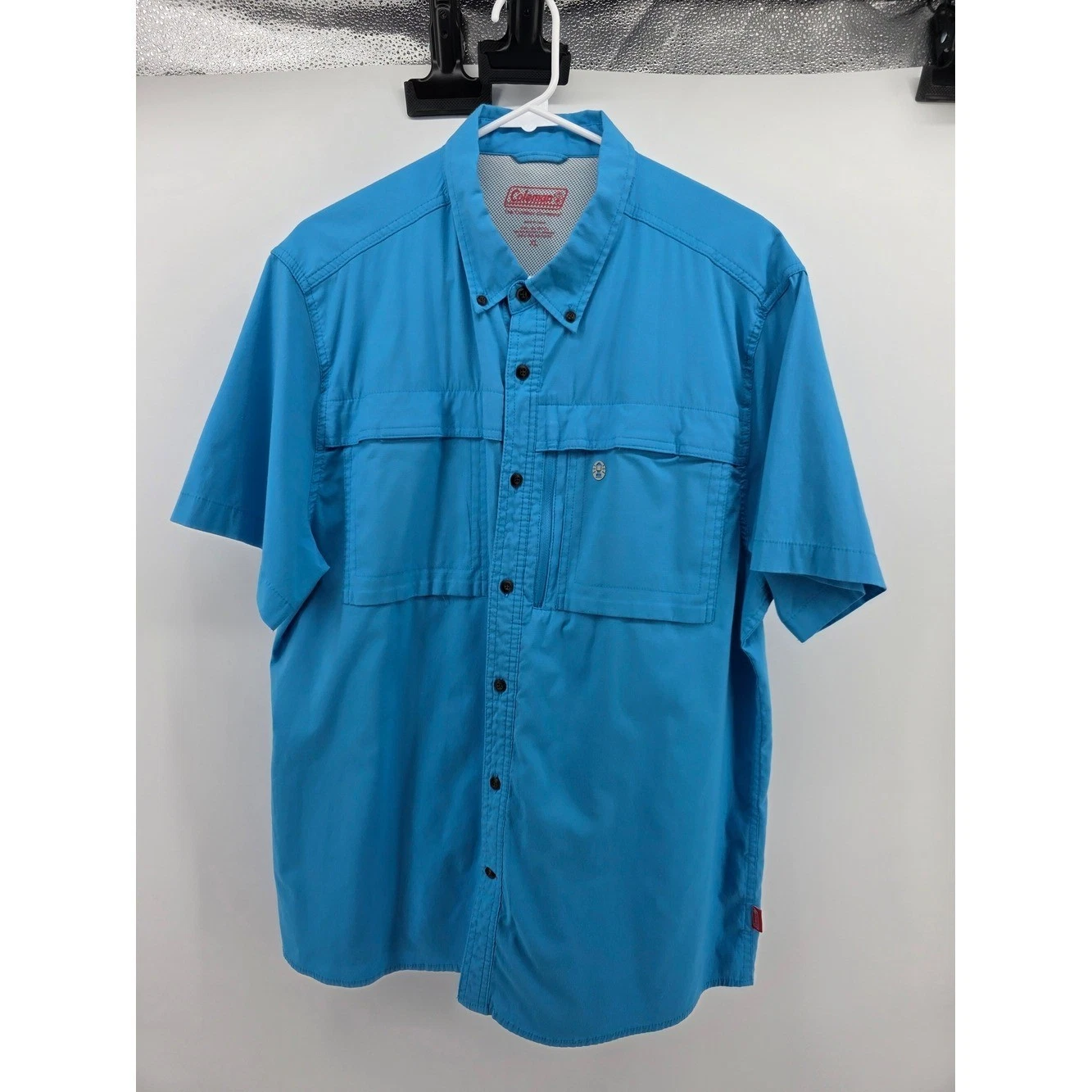 Coleman Mens XL Blue Short Sleeve Fishing Shirt Ventilated Hiking Button Down
Opens in a new window