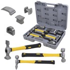7 PCS CAR AUTO BODY DENT REPAIR PANEL BEATERS BEATING FIBREGLASS HAMMER KIT UK