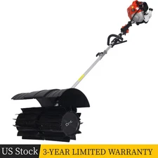 52CC 2 Stroke 1700W Gasoline Powered Snow Sweeper Brush Broom 27.2x10.4" Paddle