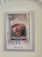 Leaf Pop Century Mark Ingram autograph card