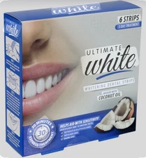 Ultimate White, Whitening Dental Strips Lot of 1, 2, 3 & 6 ( 6 Strips ) Each *