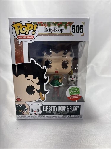 Funko POP! Animation Elf Betty Boop & Pudgy #505 Limited Edition Vinyl JJ0313JW