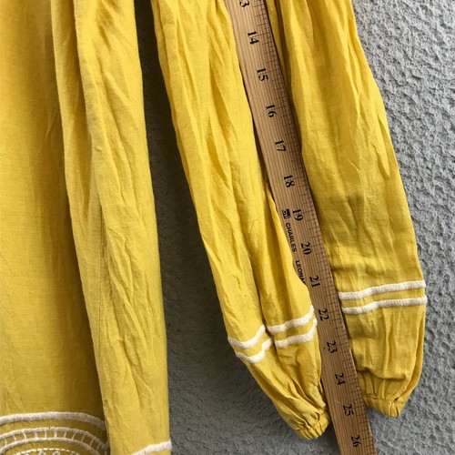TULAROSA BOHO COTTON DRESS SIZE XSMALL EMBROIDERY AND LINED - Picture 8 of 11