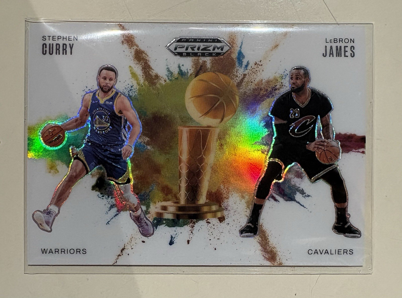 2024-25 Prizm Black Stephen Curry Lebron James Championship Color Blast #1 CLEAN