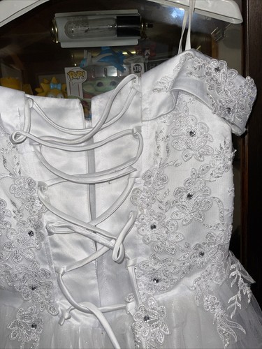 TIP TOP KIDS GIRLS COMMUNION GIRL WHITE SPECIAL Occasion DRESS SZ 14 USED - Picture 12 of 15