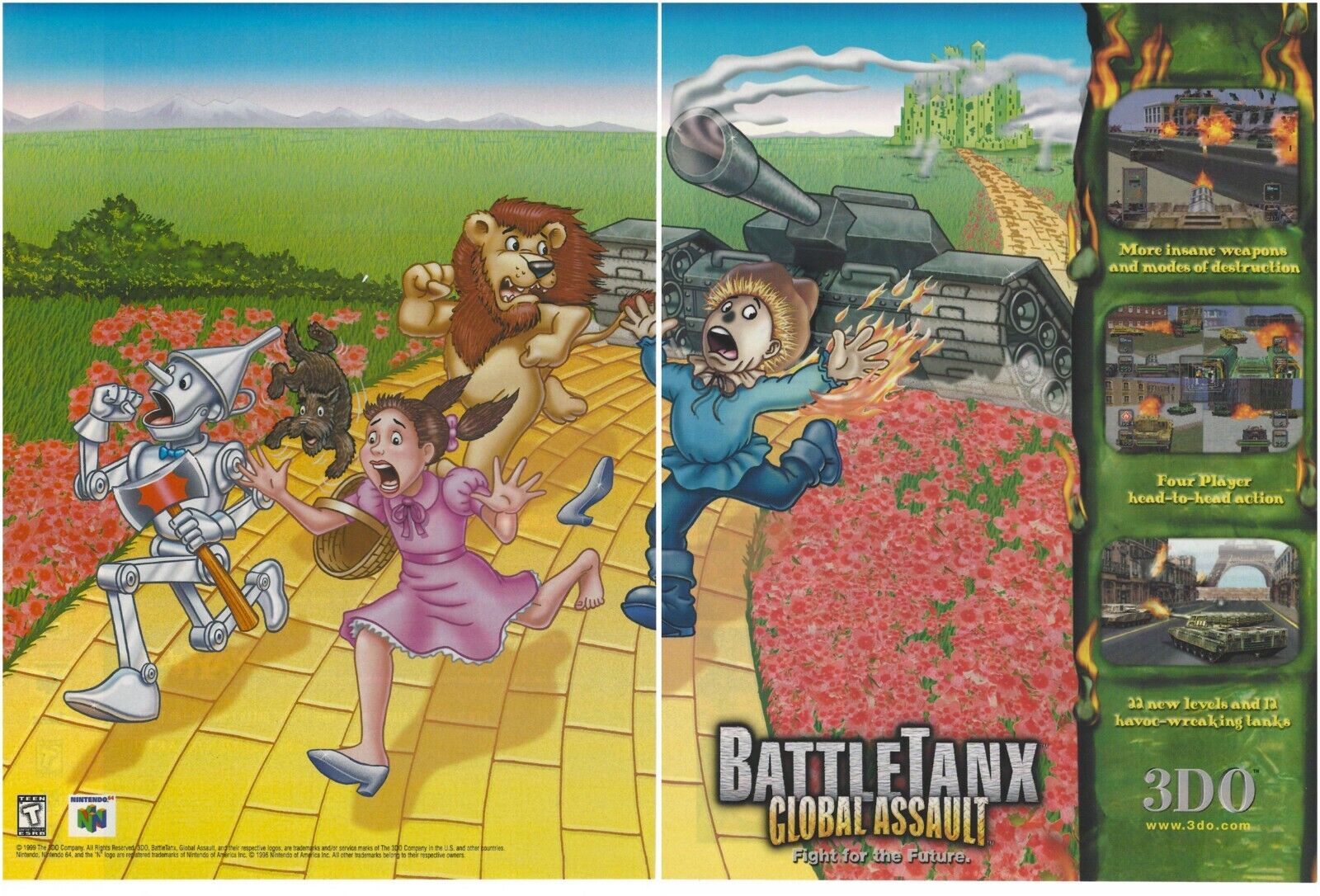 BattleTanx: Global Assault Print Ad/Poster Art N64