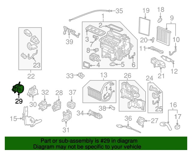 Nuevo actuador de puerta de aire calentador para Acura RL 2005-2012 3,7 L 79140-SJA-A01 Foto 2 de 2