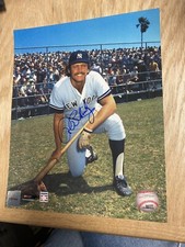 New York Yankees Ron Blomberg Autographed 8x10 Photo With Cert