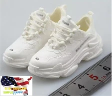1/6 scale white sneakers shoes for phicen hot toys 12" female figure ❶USA❶