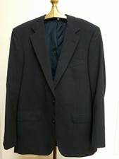 Brooks Brothers Grey Suit Sports 100% Wool Coat 40L Made in USA