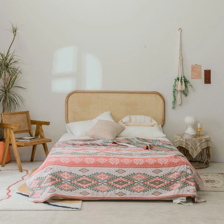 Chinese Best Cotton Blanket Baby Safety Level Towel Quilt Bed Cover 4 Layers Set - Image 3 of 4