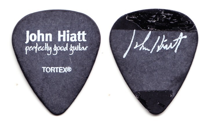 John Hiatt Signature Black Guitar Pick - 1993 Tour