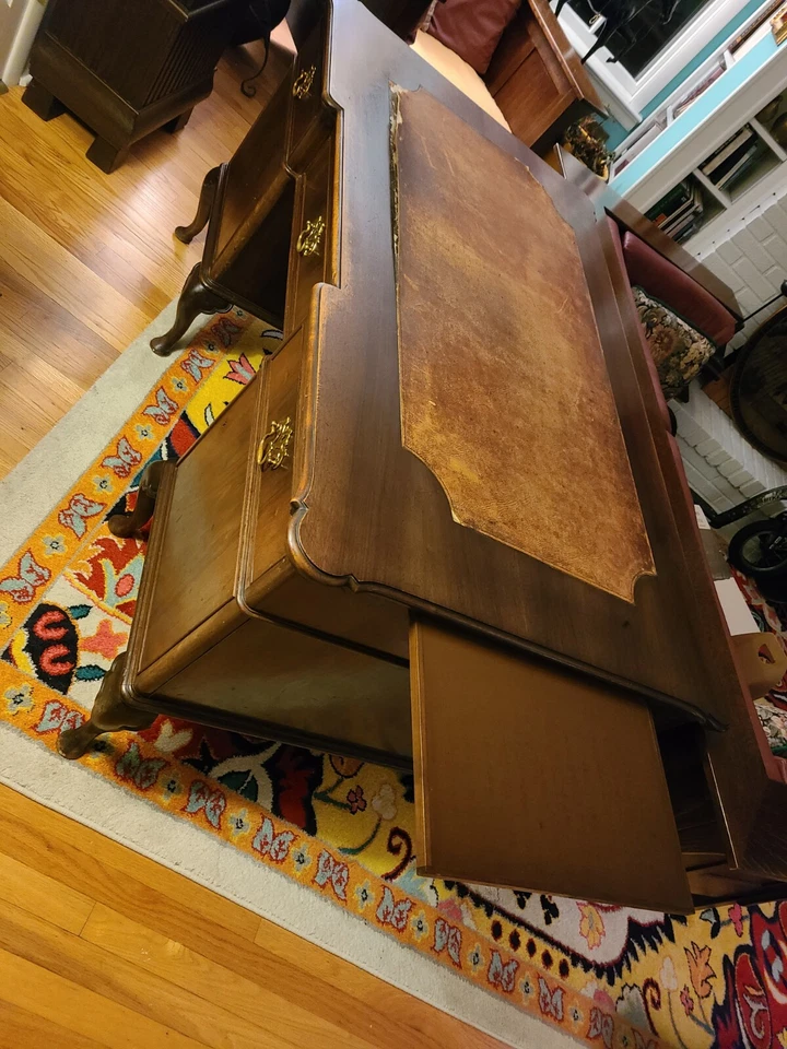 Винтажный стол партнеров из массива дерева - Изображение 4 из 4