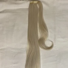 24” Synthetic Platinum Blonde Wrap Around Ponytail 