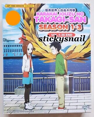 ANIME DVD Karakai Jouzu No Takagi-san Season 1-3(1-36End) ENGLISH DUBBED