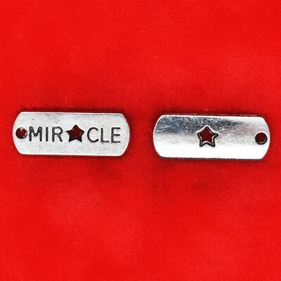 10 x Tibetisches Silber Wunder Stern Platte Stab Anhänger Charms Anhänger Handwerk