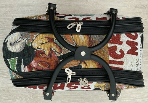 Disney Mickey & Minnie Overnight Bag Stylish Travel Tote Perfect for Disneyland - Picture 13 of 13