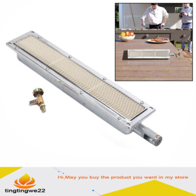 UNIVERSAL INFRARED BBQ Keramik Typ BBQ Brenner Kopf 44cm aus Metall,Keramik