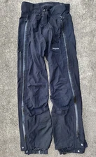 Patagonia CSS Ski Snowboard Pants Black Women's Sz 6 Full Zip Lined