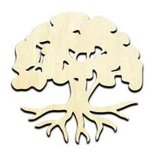 Tree of Life Laser Cut Out Unfinished Wood Shape Craft Supply