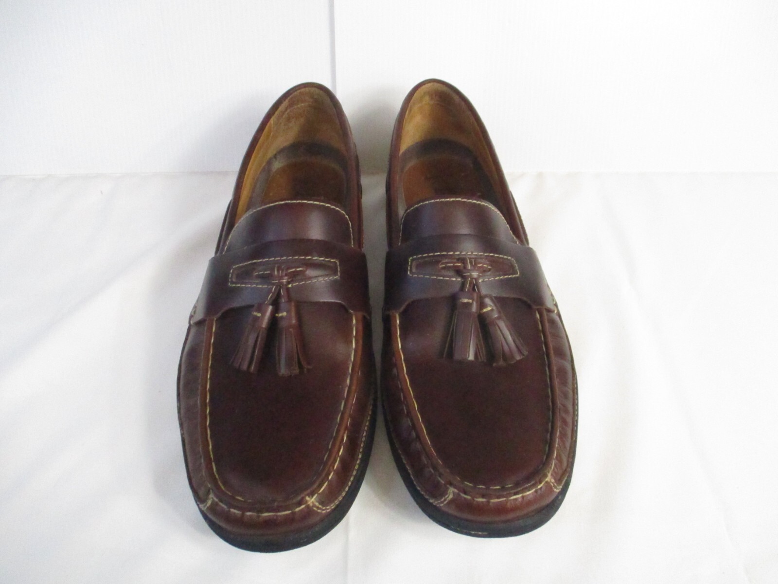 SAOLA Mocassini Johnson & Murphy uomo 10M kiltie nappa pelle di pecora marrone J&M Flex