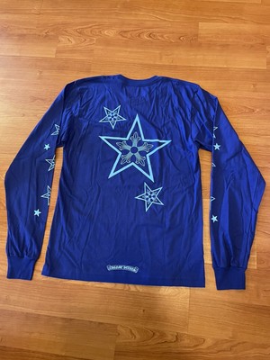 Chrome Hearts Blue Stars Long Sleeve Size Medium Brand New