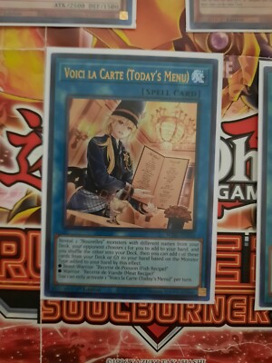 Yugioh Voici La Carte (Today`s Menu) WISU-EN036 Amerikanisch