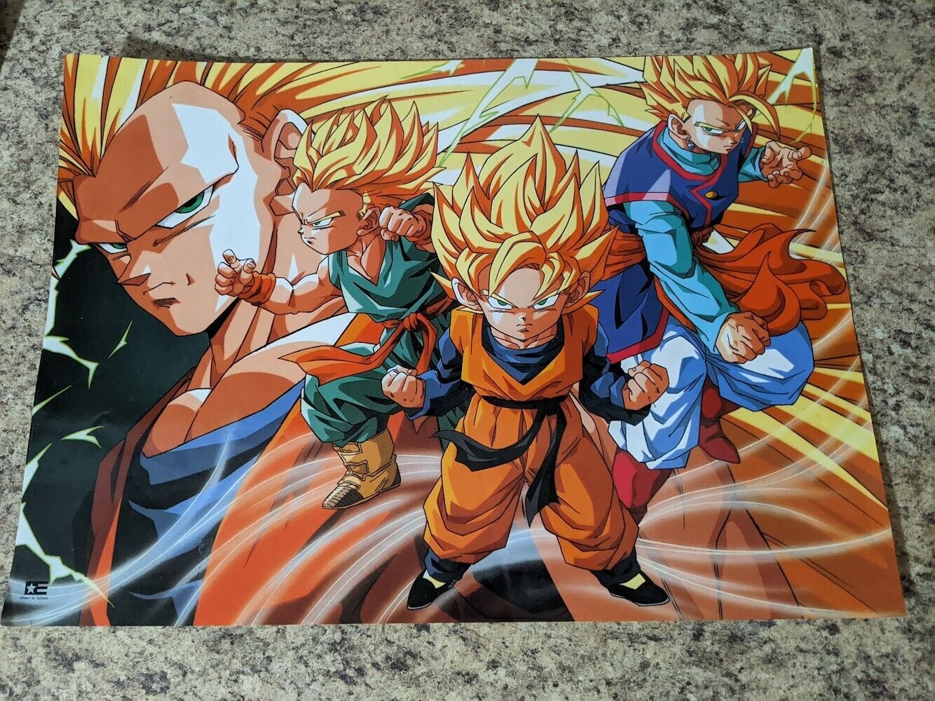 Dragon Ball Z Rare Vintage Official 90s Poster Goku Trunks Goten Gotenks  22x15 | eBay