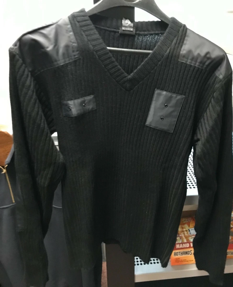 NEW BLAUER 210 V-NECK COMMANDO STYLE SWEATER POLICE BLACK SM | eBay
