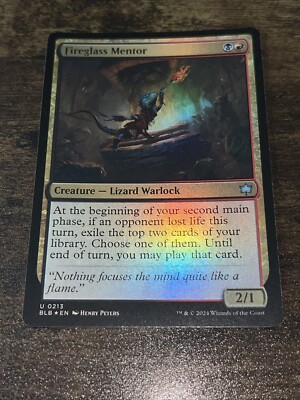 Fireglass Mentor 0213 Foil Bloomburrow BLB MTG Magic The Gathering S3279*