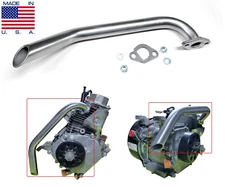 Opposite direction Exhaust for Predator 212cc, motorized bicycle, GX160, GX200