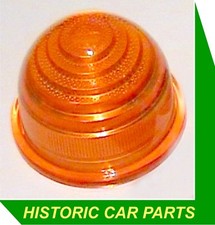 1 x Round AMBER INDICATOR LENS (PLASTIC) Beehive Style suit Lucas Durite etc