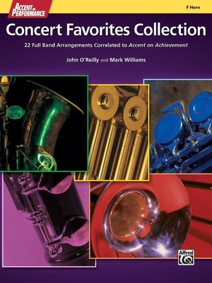Accent on Performance Concert Favorites Collection F Horn Book F Horn By John O'
