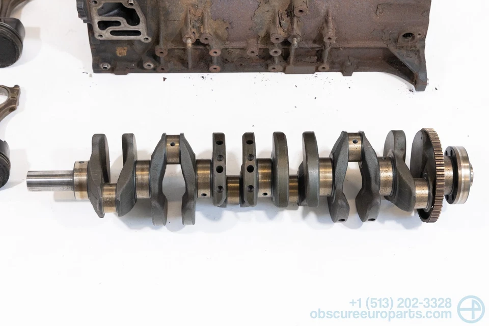 BMW E36 M3 S52 1998 bloque motor cigüeñal pistones y varillas usados Foto 2 de 4