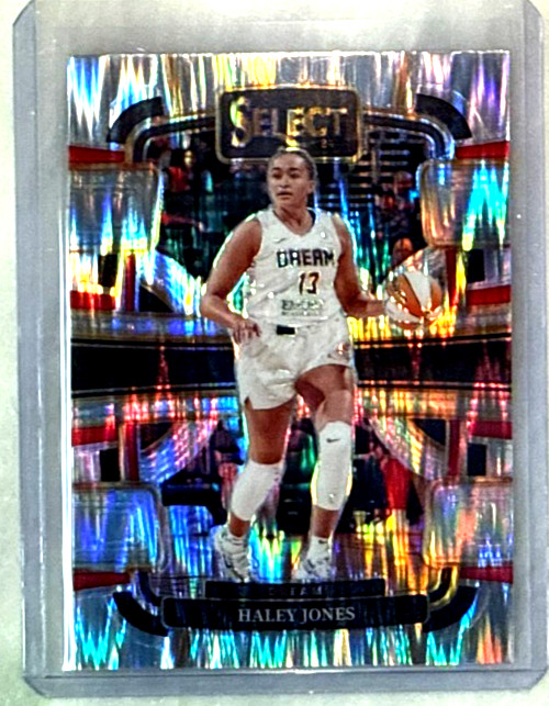 Haley Jones 2024 Panini Select WNBA Silver Flash Prizm Card-#55 Atlanta Dream