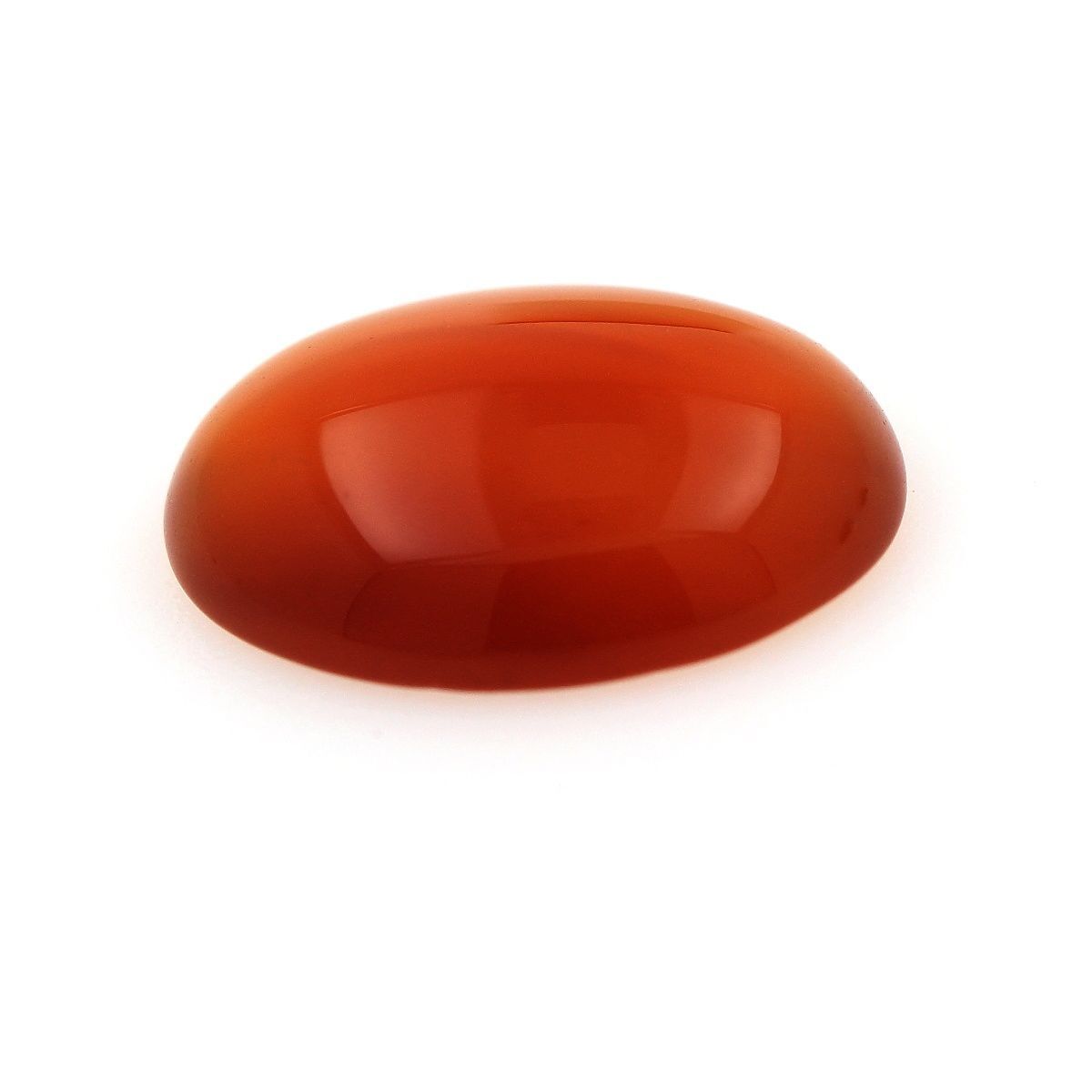 Pierre de cornaline orange d'Afrique 6.35 carats, minéral de collection taillé pureté VVS1