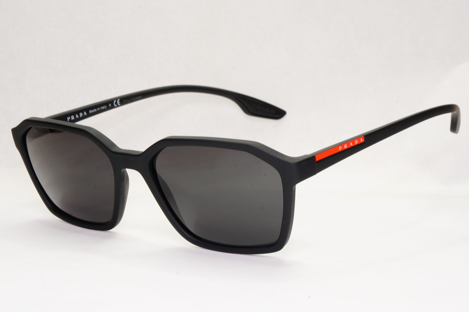 Prada Sunglasses Black Matte Square Angular PS02M… - image 3