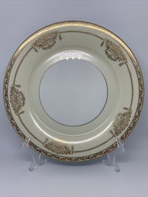 Noritake Bancroft 5841 Plate Fine Bone China Japan Gold Gilt Vintage Serving MCM