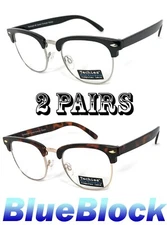 Blue Light Blocking Glasses Computer Gaming Horned Rim Eyewear Vision Care 