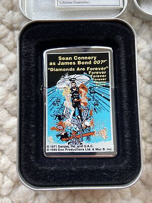 1995 Vintage Extremely Rare Set of 8 James Bond Zippo 1995 Vintage Extremely Rare Set of 8 James Bond Zippo