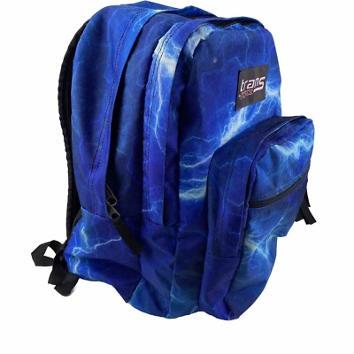 Trans By Jansport Blue Supermax  Its Electric  Large Big Student Backpack 17''