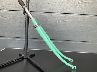 NOS authentic Vintage original Bianchi celeste/chrome  fork  - GIPIEMME drop out