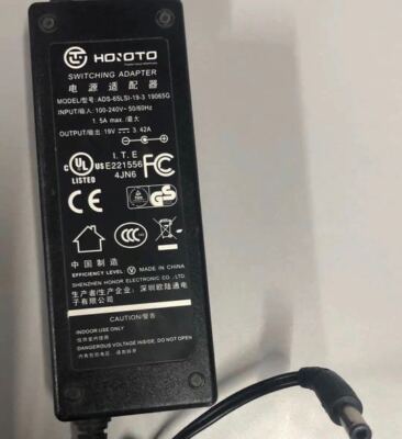 HOIOTO Switching Adapter ADS-65LSI-19-3 19065G Stromversorgung 19V 3.42A EU 