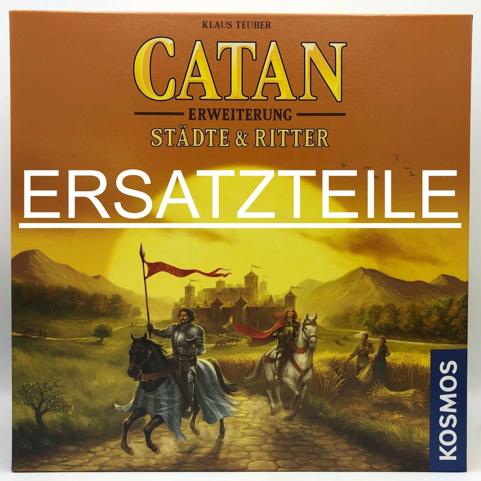 Die Siedler von Catan | Ersatzteile STÄDTE & RITTER | 3. Gen. Kunststoff Auswahl