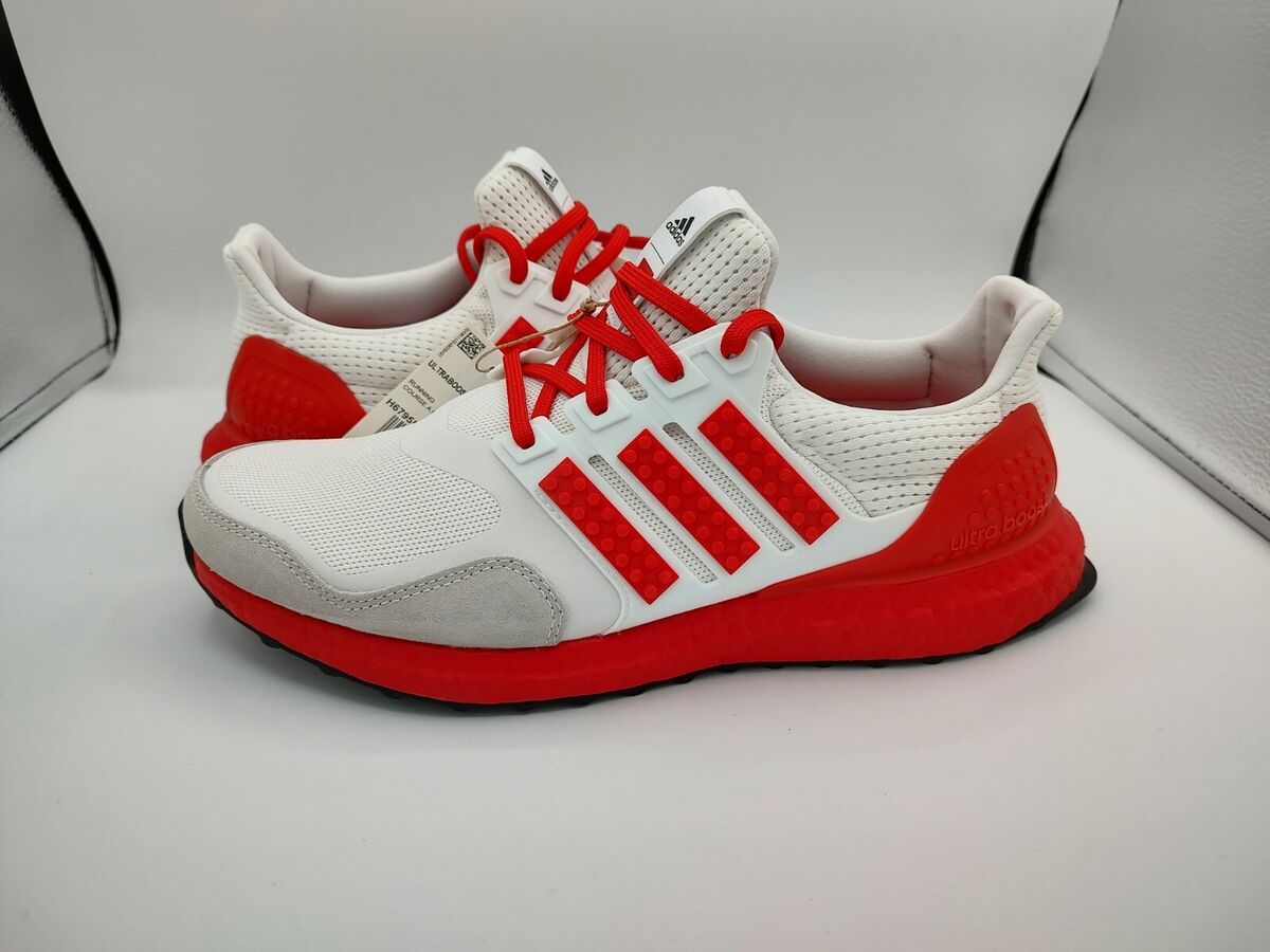 Adidas UltraBoost DNA x LEGO Red White Shoes Sneakers Men's Adidas UltraBoost DNA x LEGO Red White Shoes Sneakers Men's