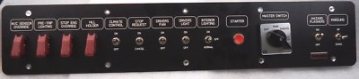 27-1/2in X 5-1/4in Transit Bus Instrument Control Panel, pn MCP-1