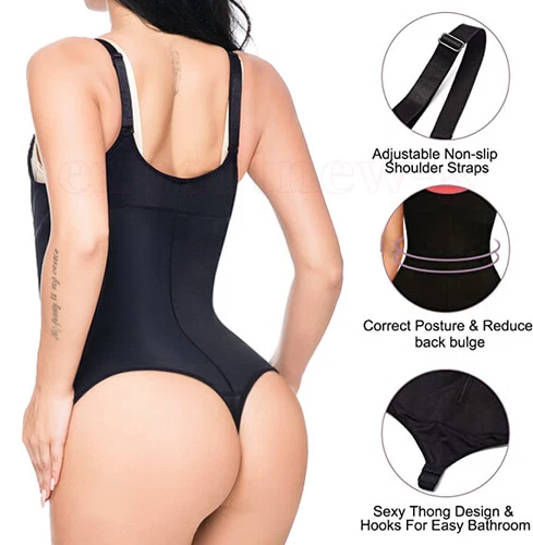 Fajas Colombianas Reductoras Levanta Cola Post-Surgery Slimmer Thong Body Shaper - Picture 12 of 27