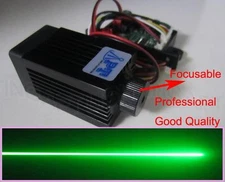 Promotion Focusable 12V 200mW 532nm green laser module continuous/long life/TTL