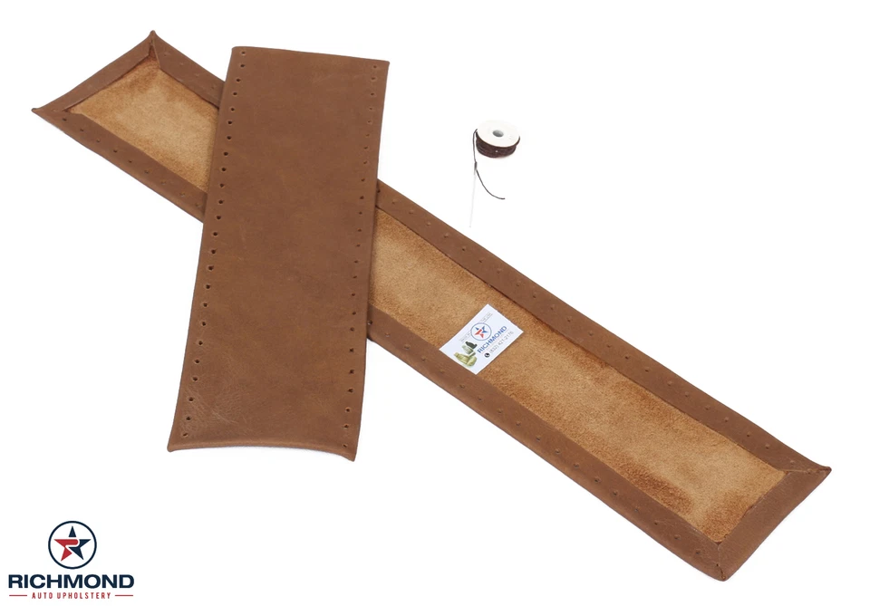 2003-2007 Ford F250 F350 KING RANCH -Leather Steering Wheel Cover 2-Piece Wrap - Image 3 of 4