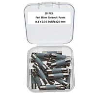 10A, 10A Fuse, 10A250V, Fast Blow Ceramic Fuse 5 * 20Mm(20Pcs)